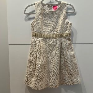 Lilly Pulitzer brand new gold dress size 12